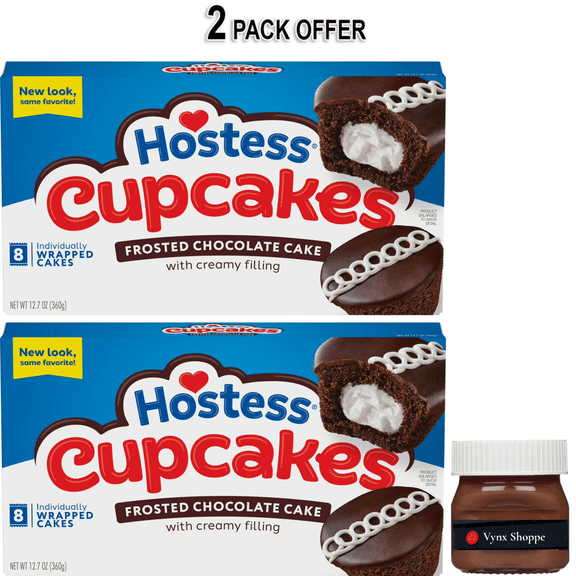 Hostess Cupcakes, Chocolate Snack Cakes, 12.7 oz Box (8 Ct.)