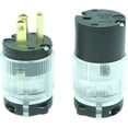 thumbnail image 4 of Journeyman-Pro 515PC LIT Lighted Plug & Connector Set 15 Amp 120-125 Volt, NEMA 5-15P + 5-15C, Straight Blade, Male Female Plug Replacement Cord Outlet Connector, Commercial Grade Power Indicator (1), 4 of 6