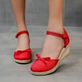 thumbnail image 3 of Sandales à Plateforme Bout Fermé pour Femmes Été Bride Cheville Espadrilles Compensées, 3 of 6