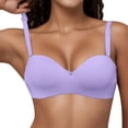 thumbnail image 5 of Cathalem Full-Coverage Underwire Bra Cotton Bra with Satin Trim,,Beige 85, 5 of 5