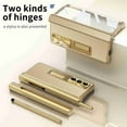 thumbnail image 3 of for Samsung Z Fold 6 Case with Screen Protector Pen Holder Hinge Protection Magnetic Kickstand PU Leather Shockproof All-inclusive Case Cover for Samsung Galaxy Z Fold 6, Gold, 3 of 7
