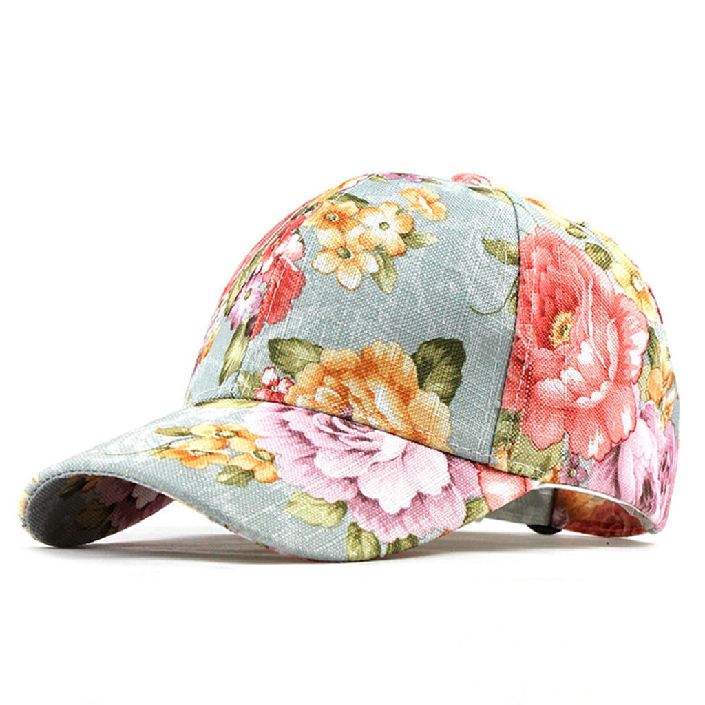 GHSOHS Baseball Cap -Hop Newsboy Caps Plain Fitted Hats Cowboy Hat Baseball Cap Unisex Outdoor Cotton Baseball Cap Breathable Sun Hats Unisex Floral Embroidered Baseball Caps Adjustable Visors Tru