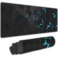 thumbnail image 1 of Blue Honeycomb Science Technology Gaming Mouse Pad - Extended Large Mouse Pad, Non-Slip Base, Stitched Edge, Long Computer Keyboard Mat, Perfect for Home Office Work, 31.5x11.8 Inch, 1 of 6