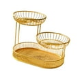 thumbnail image 4 of Kuntesetty Fruit Basket Holder Fruit Bowl Rack Serving Bowl Large Capacity Modern Home Use L gold, 4 of 9