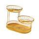 thumbnail image 4 of Canasta de frutas moderna, soporte para encimera, cesta de almacenamiento de alambre de metal. L oro, 4 of 9