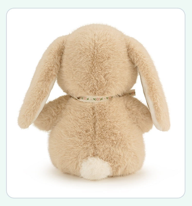 Cute Bunny Plush Toy, Soft Comfort Stuffed Animal Doll, Adorable Fluffy Rabbit Plushie for Girls, Cuddly Soothing Toy Birthday Gift for Friends and Loved Ones
