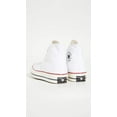 thumbnail image 6 of CONVERSE Chuck 70 Hi Unisex/Adult shoe size Men 11.5/Women 13.5 Casual 162056C White/Garnet/Egret, 6 of 6