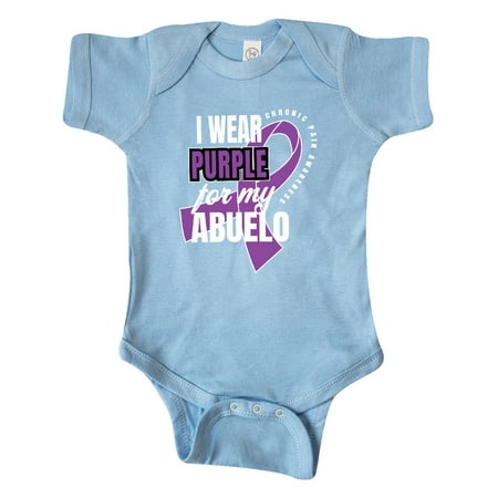 

Inktastic Chronic Pain I Wear Purple For My Abuelo Gift Baby Boy or Baby Girl Bodysuit