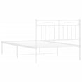 thumbnail image 5 of vidaXL Metal Bed Frame with Headboard White 100x200 cm, 5 of 5