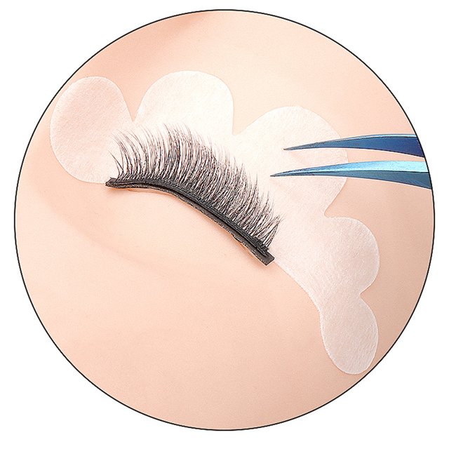 Parches para los ojos, extensión de pestañas debajo del párpado, pestañas de injerto hidratante (plata) Likrtyny Cuidado Belleza