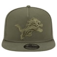 thumbnail image 2 of Youth New Era Olive Detroit Lions Color Pack A-Frame 9FIFTY Snapback Hat, 2 of 5