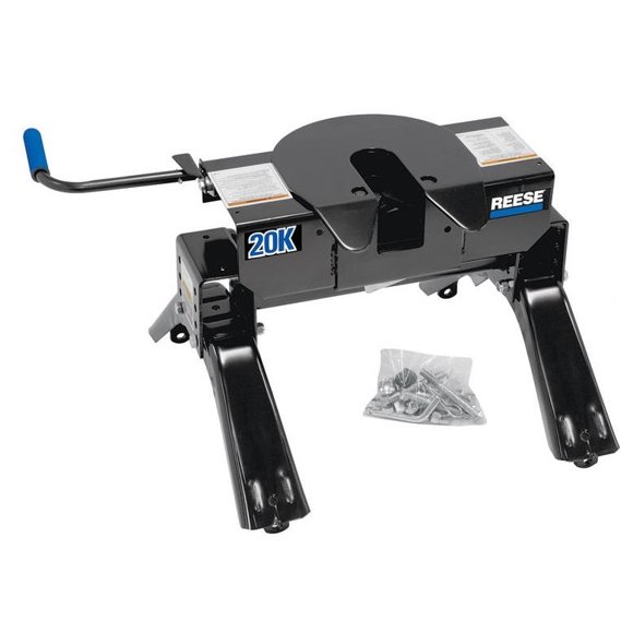 Reese Fifth Wheel Trailer Hitch 30119 20K Series; 20000 Pound Capacity/5000 Pound Pin Capacity; Includes Head/Head Support/Handle Kit and Legs; Vertical Adjustment From 13-1/2 to 17 Inch