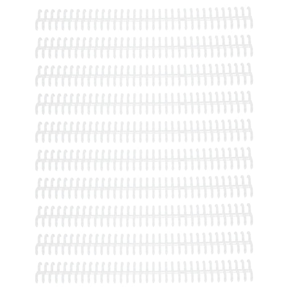 Plastic Binding Spine, Loose Leaf Rings Detachable  For Home Or School Use Transparent