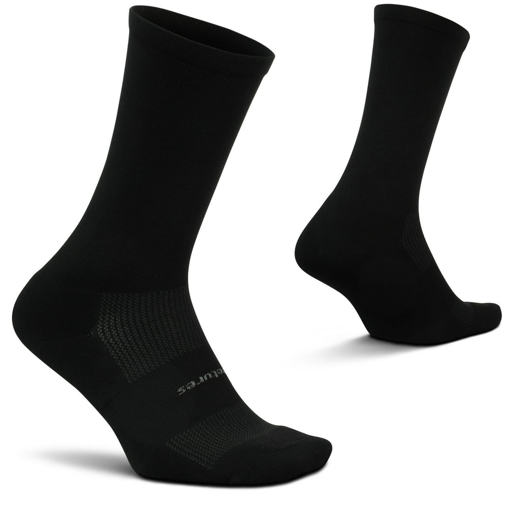 Feetures! - Feetures High Performance Cushion Crew Sock (X-Large, Black ...