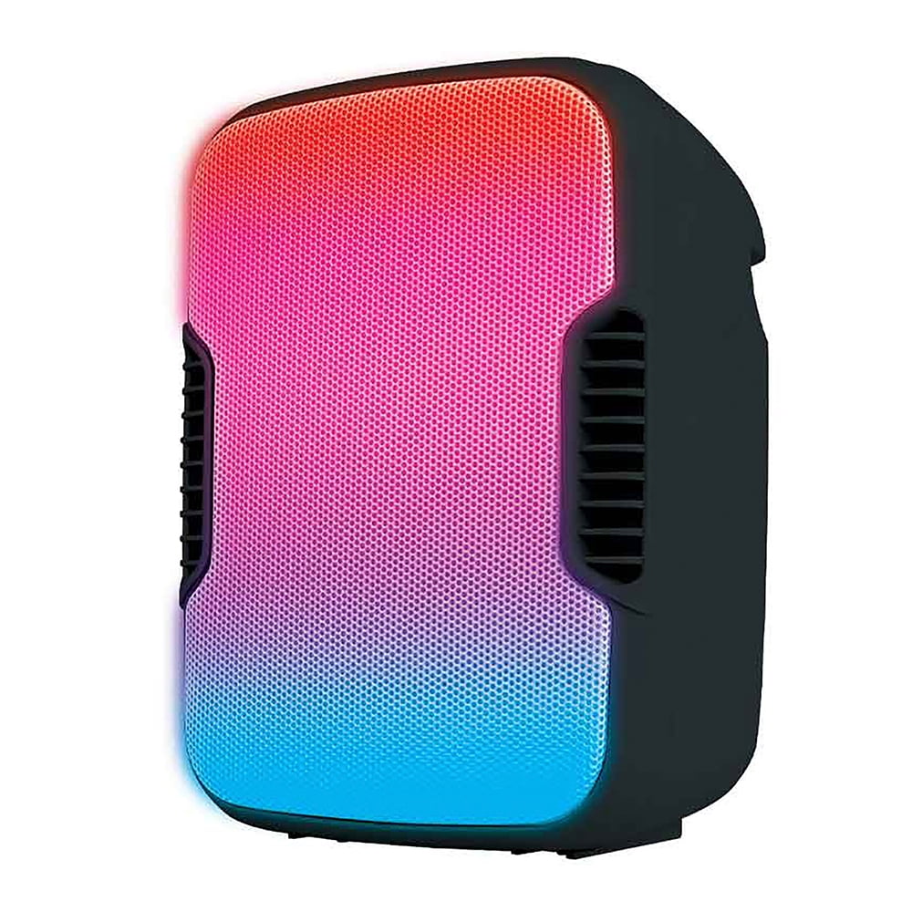 Supersonic SC-1074ER Altavoz De Energía Solar Con Radio FM Y Linterna LED, Antena De 360°, Soporte Para Teléfono Inteligente, Linterna LED, USB/Micro SD. Batería Recargable, Panel Solar, Disfruta De
