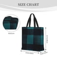 thumbnail image 2 of Single Shoulder Bag Convenience Bag 19.6×15.7×5.9in Light And Weight-Free Main Pocket Large Portable And Single Shoulder Back Darkcyan Buffalo Plaid Check Tartan Scotland_4, 2 of 7