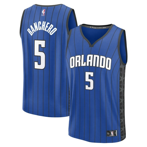 Men's Fanatics Paolo Banchero Blue Orlando Magic Fast Break Replica Player Jersey - Statement Edition