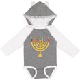 thumbnail image 3 of Inktastic Hanukkah Menorah Candles Boys or Girls Long Sleeve Baby Bodysuit, 3 of 5