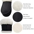 thumbnail image 2 of ofoot Womens Winter Warm Faux Suede Plush Moccasins Slippers Indoor Slip On Shoes with Soft Comfortable Fluffy Fur Lining, 2 of 6