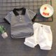 thumbnail image 1 of Conjunto de polo para niños, camiseta de manga corta de moda, ropa de verano para niños, conjunto deportivo de dos piezas, 1 of 5