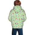thumbnail image 2 of KLL Unisex Kids Boys Girls Hooded Pocket Pullover Hoodies-Spring Gnomes, 2 of 6