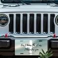 thumbnail image 5 of License Plate, Cross and Bible Verse Art Decorative Front,Personalized Stainless Steel License Plate Cover For Men Women,12.2" X 6.2", 5 of 6