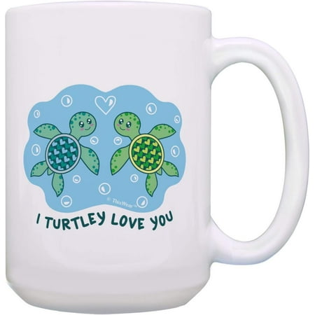 

Novelty Ceramic Coffee Mug Funny Quote Gifts I Turtley Love You Mug Turtle Pun Mug Funny Mug Anniversary Birthday Christmas Gifts Tea Cups Home Decor 11 Oz