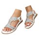 thumbnail image 3 of WILLBEST Sandalias De Playa Para Mujer, Estilo Bohemio, Con Diamantes De Imitación, Informales, Con Flores Y Cuñas, 3 of 7