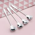thumbnail image 5 of Travelwant 12Pcs/Set Mini Coffee Spoon, Demitasse Spoon, Teaspoon, Stainless Steel Stirring Spoon Espresso Spoons for Tea, Dessert, Cocktail, Appetizer,Heart-Shaped Spoon, 5 of 7