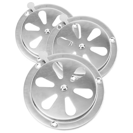 Toyvian 3Pcs Replacement Rv Roof Vent Covers with Stainless Steel Adjustable Damper