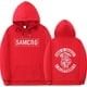 thumbnail image 4 of Sudadera con capucha y estampado de doble cara para hombre y mujer, Sons of Anarchy SAMCRO, diseño de marca de moda, sudadera de algodón con capucha de polar, 4 of 5