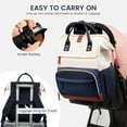 thumbnail image 3 of Lovevook Diaper Backpack,Large Diaper Bag Mummy Bag for New Mum Daddy,Convenient Work Travel Baby Bag for Office Mummy and Travel Essential Baby Shower, 3 of 8