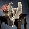 thumbnail image 4 of Adornos de ángel para jardín Escultura de ángel Decoración de ángel Estatua de jardín 3D de ángel alado Adornos artísticos de hada sentada Escultura de hada sentada, 4 of 5