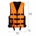 thumbnail image 2 of Adult Life Vest Orange Flotation Device, Water Sports Adult Life Jacket for Kayak Fishing, Jet Ski, Wakeboard, Paddling, Outdoor Fishing Life Jacket for Adults 1 Pack, 2 of 5