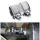 thumbnail image 4 of 1/3 Stainless Steel Universal Exhaust Pipe Clamp Clip Tail 1Set, 4 of 5