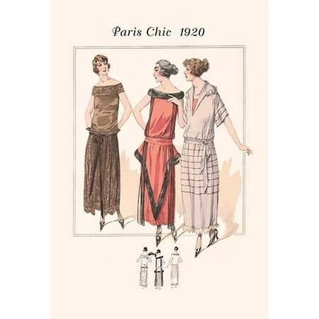 Catalogs For Home Decor French Country Page from a 1920s fashion catalog from France with the lastest in womens attire Poster Print by unknown ()