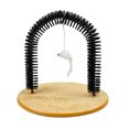 thumbnail image 3 of 2020 Hot Amazon Self Grooming Arch Scratching Board Cat Play Toy con Catnip Mouse oso de fresa Electrónica, 3 of 5