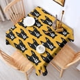 thumbnail image 2 of Boston Terrier Square Tablecloth,Waterproof Square Table Cover,Wipeable Spillproof Washable Table Cover for Home Kitchen Party Decor 60"x60"(152x152cm), 2 of 6