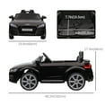 thumbnail image 4 of Aosom Officially Licensed Kids Ride-On Car 6V Battery Powered Vehicle Perfect Gift For Kids with Remote Control, Suspension Wheel, Adjustable Speed, Black, 4 of 9