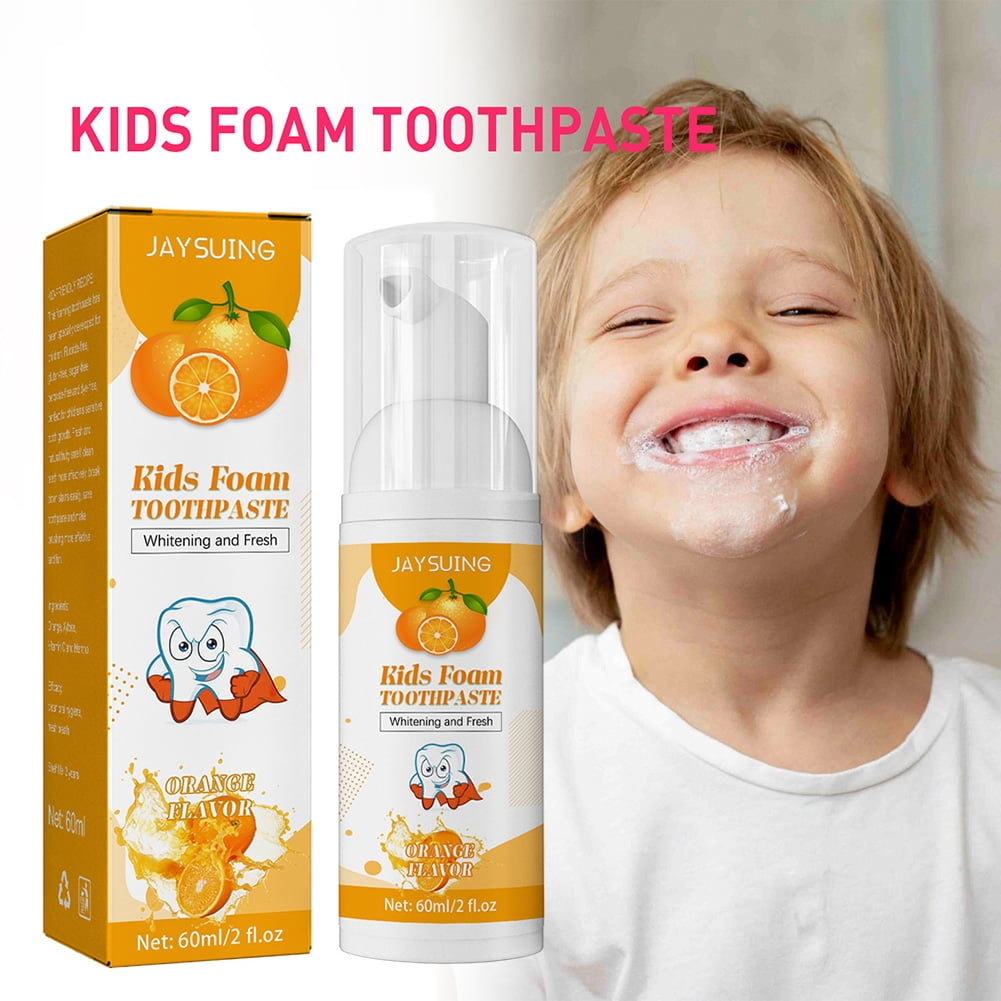 Smrinog Kids Foam Toothpaste Prevent Tooth Decay Protect Gums Stain