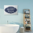 thumbnail image 2 of Stupell Industries Vintage Laundry Room Sign Minimal Blue White Typography Painting Gallery Wrapped Canvas Art Print Wall Art, 30 x 40, 2 of 6