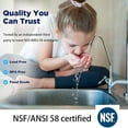 thumbnail image 3 of 1812-50 GPD RO Membrane Filter, Reverse Osmosis Membrane Element Replacement Fits Under Sink RO Drinking Water Filter Filtration Purifier System-NSF Certificated,2 Pack, 3 of 7