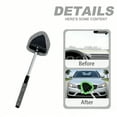 thumbnail image 4 of WEGFTDUOP Windshield Cleaner Tool, Car Interior Detailing Cleaning Kit with Extendable Handle and 3 Upgraded High-Density Reusable Microfiber Pads, Auto Glass Wiper Brush Kit for Cars, 4 of 6