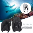 thumbnail image 2 of Mightlink 1 Pair Swim Training Hand Paddles with Adjustable Straps Lightweight Swimming Hand Paddles for Children Adult, 2 of 7