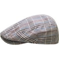 thumbnail image 2 of Plaid Cabbie Newsboy &amp; Ascot Ivy Hat Cap Plaid Solid Gatsby Golf NEW, 2 of 6