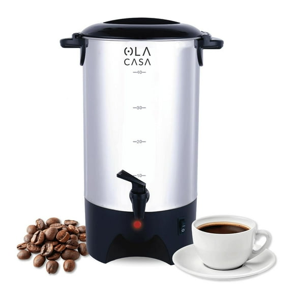 Cafetera 40 Tazas De Acero Inoxidable| Urna Para Café Caliente Con Capacidad De 6L| Dispensador De C