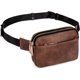 thumbnail image 1 of Riñonera para Mujer Riñonera Riñonera Resistente al Agua Ligera Moda Pecho Bolsas con 3 Bolsillos con Cremallera para Viajes Correr Senderismo Ciclismo CA0 PU Cuero Marrón esquí esquí Gafas de esquí, 1 of 5
