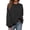 Black Dark Grey, variant on Sweatshirt For Women Summer Crewneck Long Sleeve Oversized Striped Pullover Tops Y2K Clothes Workout Shirt