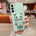 thumbnail image 6 of Compatible with Samsung Galaxy A14 Cute Plating Case with Kicktand Cartoon Shockproof Case-Gray, 6 of 6