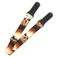 thumbnail image 2 of Leather Shoulder Strap Guitar Parts Flame‑Skull‑Pattern Print‑Type Adjustable Length, 2 of 14